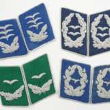Luftwaffe: Kragenspiegel für Offiziere - 4 Paare. - photo 1