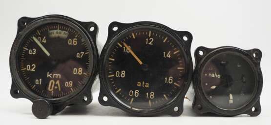 Luftwaffe: Lot von 3 Bordinstrumenten. - photo 1