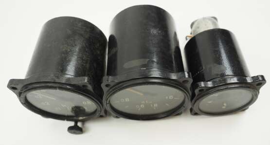 Luftwaffe: Lot von 3 Bordinstrumenten. - photo 3