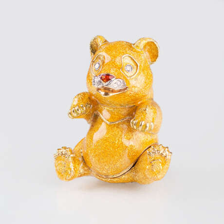 Pierino Frascarolo ''Miniatur-Golddose 'Gelber Pandabär''' - photo 1
