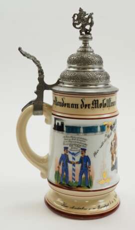 Bayern: Reservistenkrug eines Reservisten der 8. Comp. 8. Bayr. Inftr. Regt. Pranckh - Metz 1894/96. - photo 2