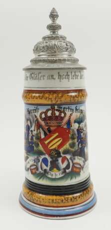 Bayern: Reservistenkrug eines Hornisten der 9. Comp. Königlich Bayerisches 10. Infanterie-Regiment „König Ludwig“ - Ingolstadt 1897/99. - photo 1