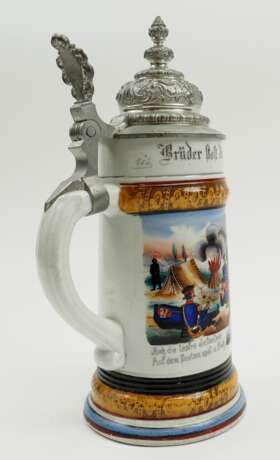 Bayern: Reservistenkrug eines Hornisten der 9. Comp. Königlich Bayerisches 10. Infanterie-Regiment „König Ludwig“ - Ingolstadt 1897/99. - photo 3