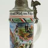 Preussen: Reservistenkrug eines Reservisten Tambours der 5. Comp. Infanterie-Regiment „von Lützow“ (1. Rheinisches) Nr. 25 - Rastatt 1902/04. - photo 2