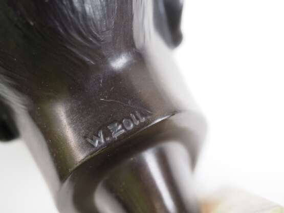 Zoll, W.: Adolf Hitler Bronze Büste. - photo 4