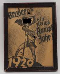 3. Reich: Propaganda Plakat &quot;Brüder! Ein neues Kampfjahr ! 1929&quot;.
