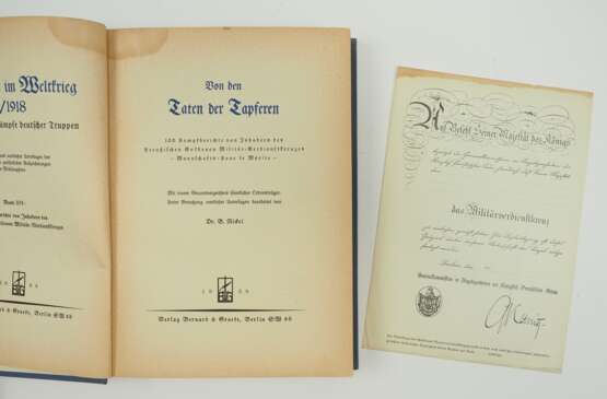 Von den Taten der Tapferen. 100 Kampfberichte von Inhabern des Preußischen Goldenen Militär-Verdienstkreuzes - Mannschafts=Pour le Mérite. Mit dem Gesamtverzeichnis sämtlicher Ordensträger. - photo 2