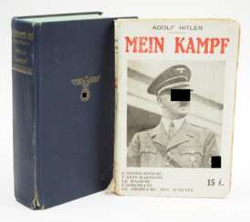 Hitler, Adolf: Mein Kampf - deutsche und französische Ausgabe.