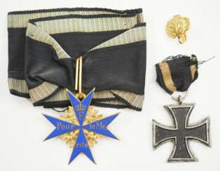 Preussen: Orden Pour le Mérite, für Kriegsverdienste, mit Eichenlaub.