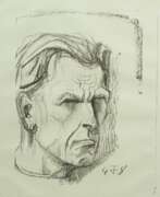 Обзор. Dix, Otto (1891 - 1969): Selbstbildnis VII 1948 - Lithographie Druckprobe.