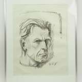 Dix, Otto (1891 - 1969): Selbstbildnis VII 1948 - Lithographie Druckprobe. - photo 2
