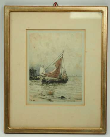 Gude, Hans Fredrik (1825-1903): Ausfahrendes Fischerboot - 1888. - photo 2