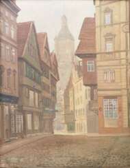 Lieblang, A.: Blick vom Schillerplatz auf das alte Rathaus von Stuttgart 1920.