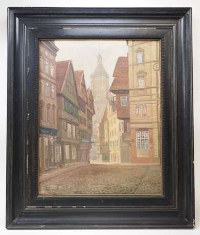 Lieblang, A.: Blick vom Schillerplatz auf das alte Rathaus von Stuttgart 1920. - photo 2