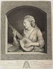 von Müller, Johann Gotthard (1747-1830): Joueuse de Cistre.