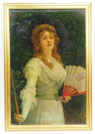 Simm, Franz Xaver (1853-1918): Dame mit Fächer. - фото 2