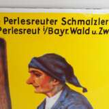 Reklame-Emailleschild: Perlesreuter Schmalzler - photo 2