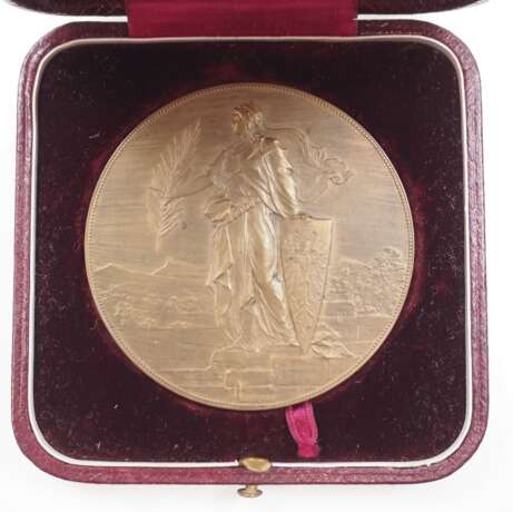 Markgrafschaft Mähren - Verdienstmedaille auf dem Gebiet der Landwirtschaft, Bronze, im Etui. - photo 2