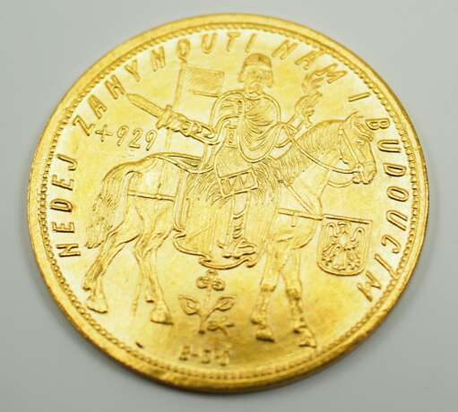 Tschechoslowakei: Republik, 5 Dukaten - 1929 GOLD. - photo 2