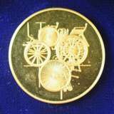 Daimler Benz Automobil 100 Jahre 1886-1986 GOLD Medaille, im Etui. - фото 1