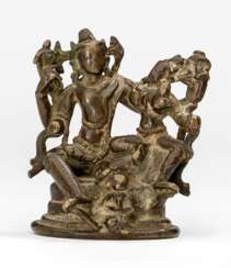 Bronze des Vishnu und Lakshmi