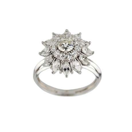 Bague en or avec diamants. Diamanten 21th century - Foto 1