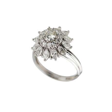 Bague en or avec diamants. Diamanten 21th century - Foto 2