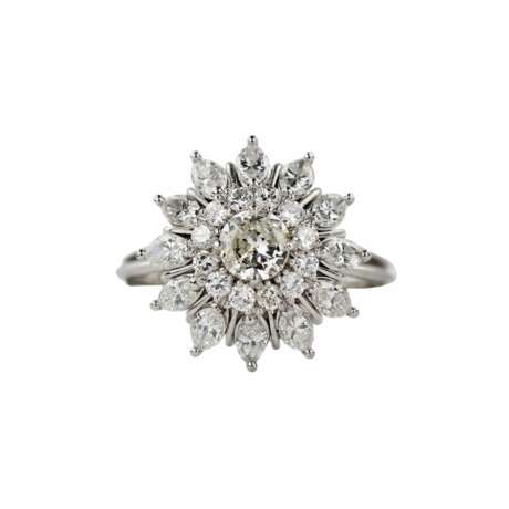 Bague en or avec diamants. Diamanten 21th century - Foto 3