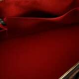 Louis Vuitton Tasche "Alma" in Damier Ebene Canvas, goldfarbene Hardware, innen rotes Baumwollfutter und zwei Einstecktaschen, Schlüssel und Schloss vorhanden, Nr.: FL 3110, 22x30x15cm, mit Staubbeutel - photo 5