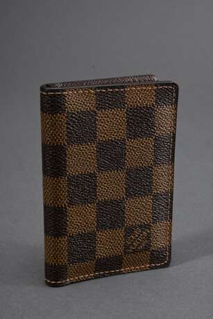 Louis Vuitton Visitenkartenetui in Damier Ebene Canvas, Nr. VI2112, Original Box und Staubbeutel, 11x7cm, leichte Gebrauchsspuren - photo 2