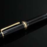 Mont Blanc Meisterstück 149 Füllfederhalter mit Weiß- und Gelbgold 585 Feder, 1990, L. 14,9cm - photo 2