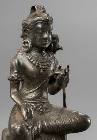 Feine und seltene Silberfigur des jugendlichen Manjushri - photo 3