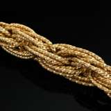 Gelbgold 750 Kordel Gliederarmband, 88g, L. 19,5cm, Ø 1,3cm - Foto 3