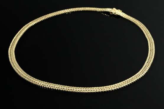 Gewirkte Gelbgold 585 Kette, 32,3g, 42,5x0,5cm - фото 1