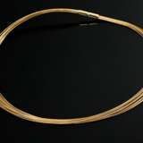 Mehrsträngiges Gelbgold 750 Drahtcollier mit Bajonettschließe, 19,1g, L. 42cm - photo 1