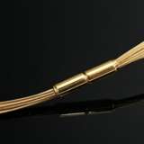 Mehrsträngiges Gelbgold 750 Drahtcollier mit Bajonettschließe, 19,1g, L. 42cm - photo 2