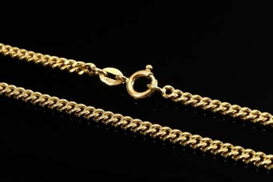Dicke Gelbgold 750 Flachpanzerkette, 24,1g, L. 82cm - фото 2