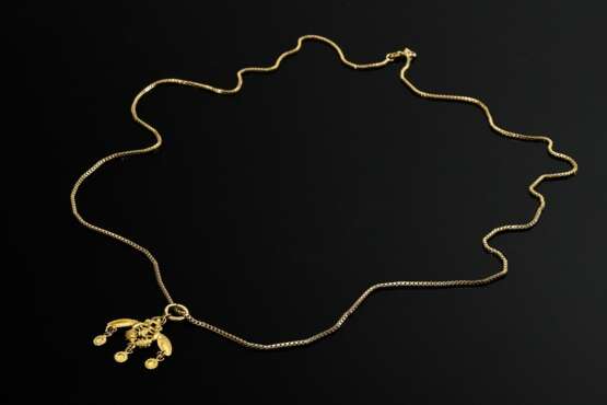 Gelbgold 750 Anhänger "Minoische Biene von Malia" (1,3g, 2,1x2,3cm) an Gelbgold 585 Venezianerkette (4,9g, L. 60cm) - photo 2 Gelbgold 750 Anhänger "Minoische Biene von Malia" (1,3g, 2,1x2,3cm) an Gelbgold 585 Venezianerkette (4,9g, L. 60cm) - photo 2