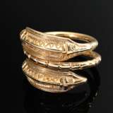 Gelbgold 585 Wickelring mit archaischem Schlangensymbol, 9g, Gr. 59 - photo 2