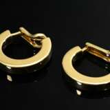 Paar Gelbgold 750 Halbcreolen Clips, 14g, Ø 2,5cm - Foto 1