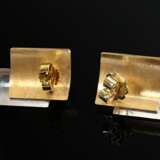 Paar Bicolor Gold 750 Süßwasserzuchtperlen Ohrstecker mit Gelbgold 585/333 Stoppern, 5,5g, 1,7x1,3cm - Foto 3