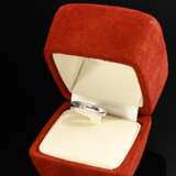 Klassisch eleganter Wempe Weißgold 750 "Suspense" Ring mit Brillant (ca. 0.15ct/SI/TW), sign., 5g, Gr. 51, mit Zertifikat und Box - Foto 3