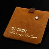Brillant Pin (ca. 0.25/P2/W) in Weißgold 585 Zargenfassung, sog. "Becker Memory Brillant", 1g, Ø 4,8mm, Beschädigung auf der Tafelfacette - photo 3