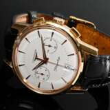 Longines Roségold 750 „Flagship“ Chronograph Armbanduhr, Automatic, Datum, Stoppeinrichtung, Sekundenzähler, Saphirglas, Strichindizes, Nr. 32983324 und L 4 756 8, schwarzes Krokoband mit vergoldeter Dornschließe, 77,6g,… - Foto 2