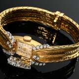 Gübelin Gelbgold 750 Abenduhr, Handaufzug, mit verdecktem Zifferblatt und Brillanten (zus. ca. 1.90ct/VVSI/TW), Strichindizes, Schweiz, 54g, L. 19cm, gangbar (keine Garantie auf Werk und Funktionalität) - Foto 3