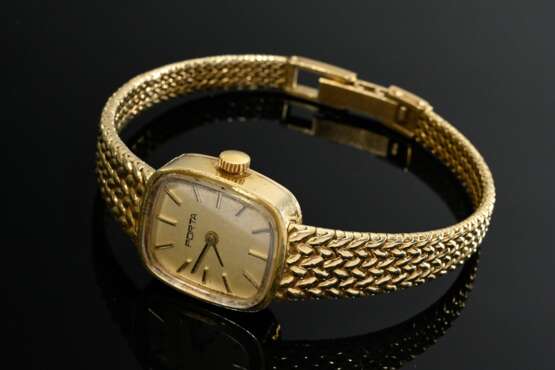 Porta Gelbgold 585 Armbanduhr, Quartzwerk, 30,9g, L. 18cm, nicht gangbar (keine Garantie auf Werk und Funktionalität) - photo 1