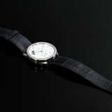 Hermès Edelstahl "Arceau Petite Lune" Automatik Armbanduhr, versilbertes Opalin-Zifferblatt, Uhrenglas und Gehäuseboden aus entspiegeltem Saphirglas, Mondphasenanzeige bei 10:30, mechanisches Hermès-Manufakturw… - Foto 3