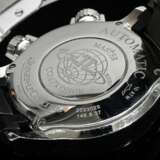 Jaeger-LeCoultre Edelstahl "Master Compressor" Armbanduhr, Automatic, Kaliber 899, Brillant Lünette (zus. ca. 1.12ct/VSI/W), große Sekunde, Datumsfenster bei 3, Saphirglas, Ref. Nr. 148.8.37, Nr. 2593029, Ø 3,… - Foto 3