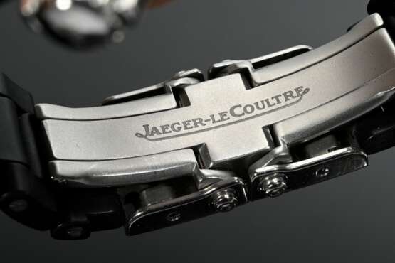 Jaeger-LeCoultre Edelstahl "Master Compressor" Armbanduhr, Automatic, Kaliber 899, Brillant Lünette (zus. ca. 1.12ct/VSI/W), große Sekunde, Datumsfenster bei 3, Saphirglas, Ref. Nr. 148.8.37, Nr. 2593029, Ø 3,… - Foto 4