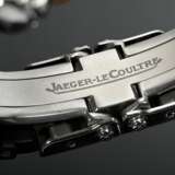 Jaeger-LeCoultre Edelstahl "Master Compressor" Armbanduhr, Automatic, Kaliber 899, Brillant Lünette (zus. ca. 1.12ct/VSI/W), große Sekunde, Datumsfenster bei 3, Saphirglas, Ref. Nr. 148.8.37, Nr. 2593029, Ø 3,… - Foto 4